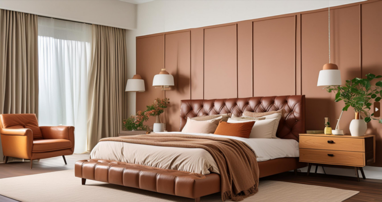 An-ellegant-bedroom-with-Perfect-Color-Schemes-for-Brown-Furniture-78697-1-1024x542