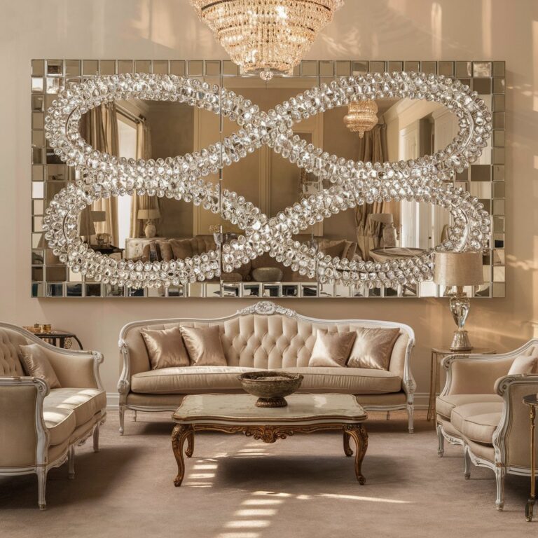 11 Creative Mirror Wall Designs for Your Living Room Decor - Home Decor ...