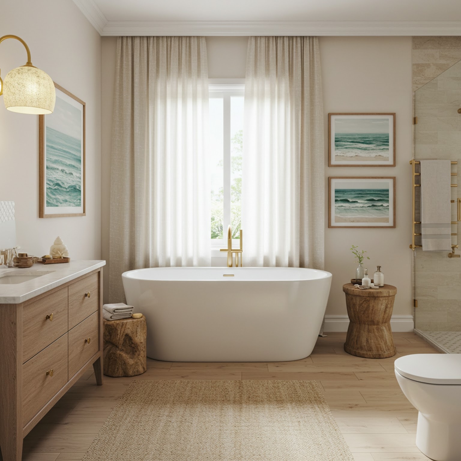 29 Coastal Modern Bathroom Ideas for a Fresh and Breezy Feel Home