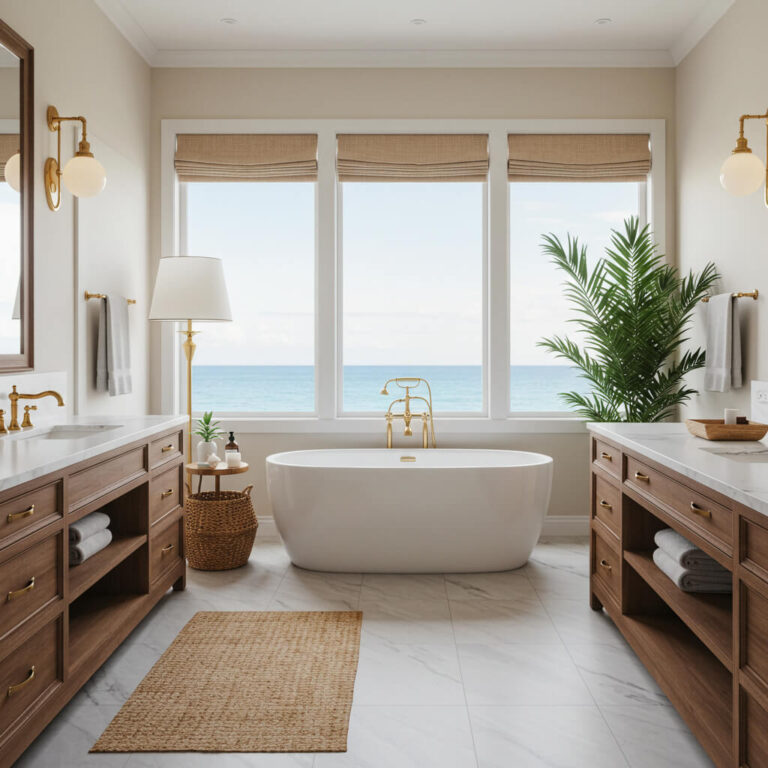29 Coastal Modern Bathroom Ideas for a Fresh and Breezy Feel - Home ...