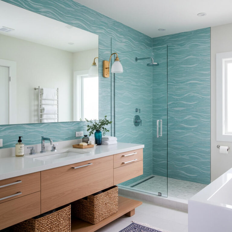 29 Coastal Modern Bathroom Ideas for a Fresh and Breezy Feel - Home ...