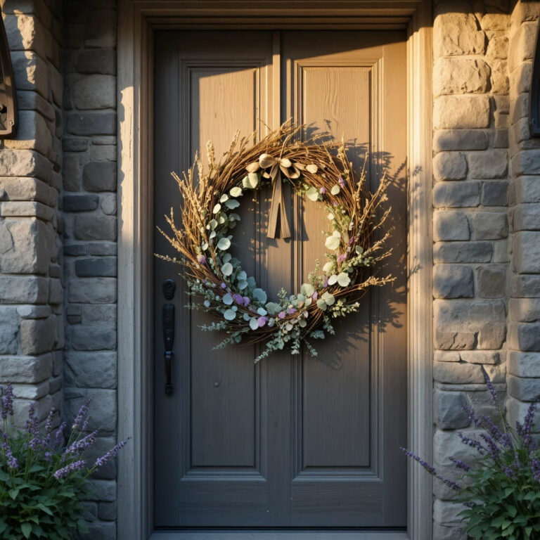 Craft a Simple Floral Wreath for Your Front Door