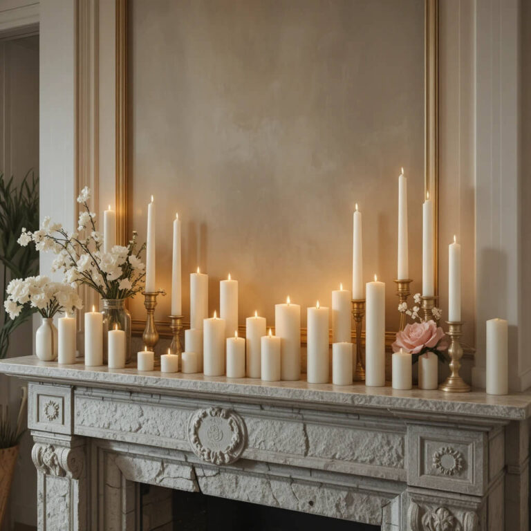 Candle Clusters in Varying Heights
