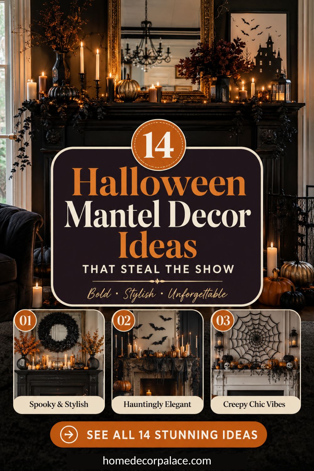 14 Halloween Mantel Decor Ideas That Steal The Show