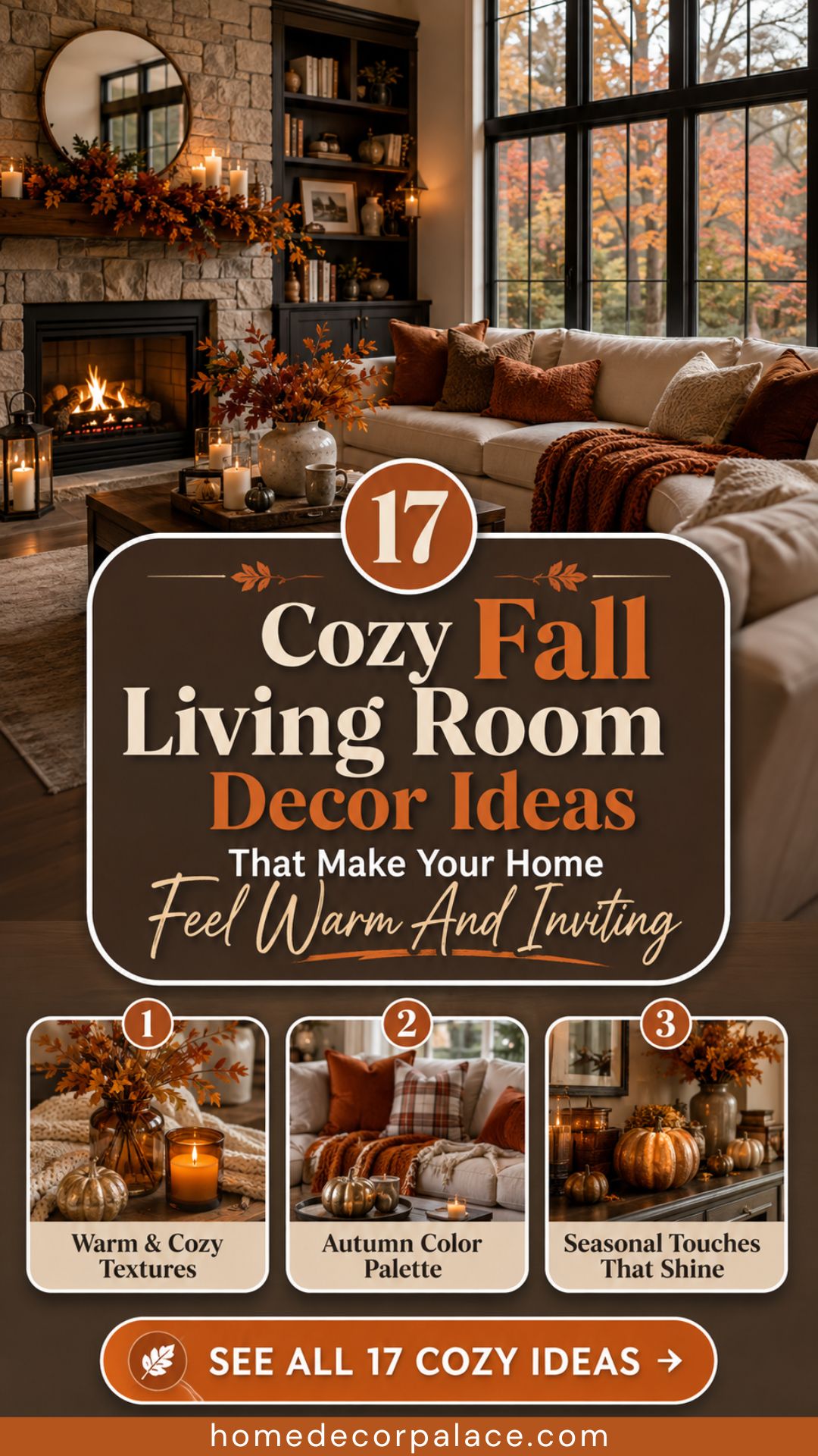 17 Cozy Fall Living Room Decor Ideas That Make Your Home Feel Warm And Inviting