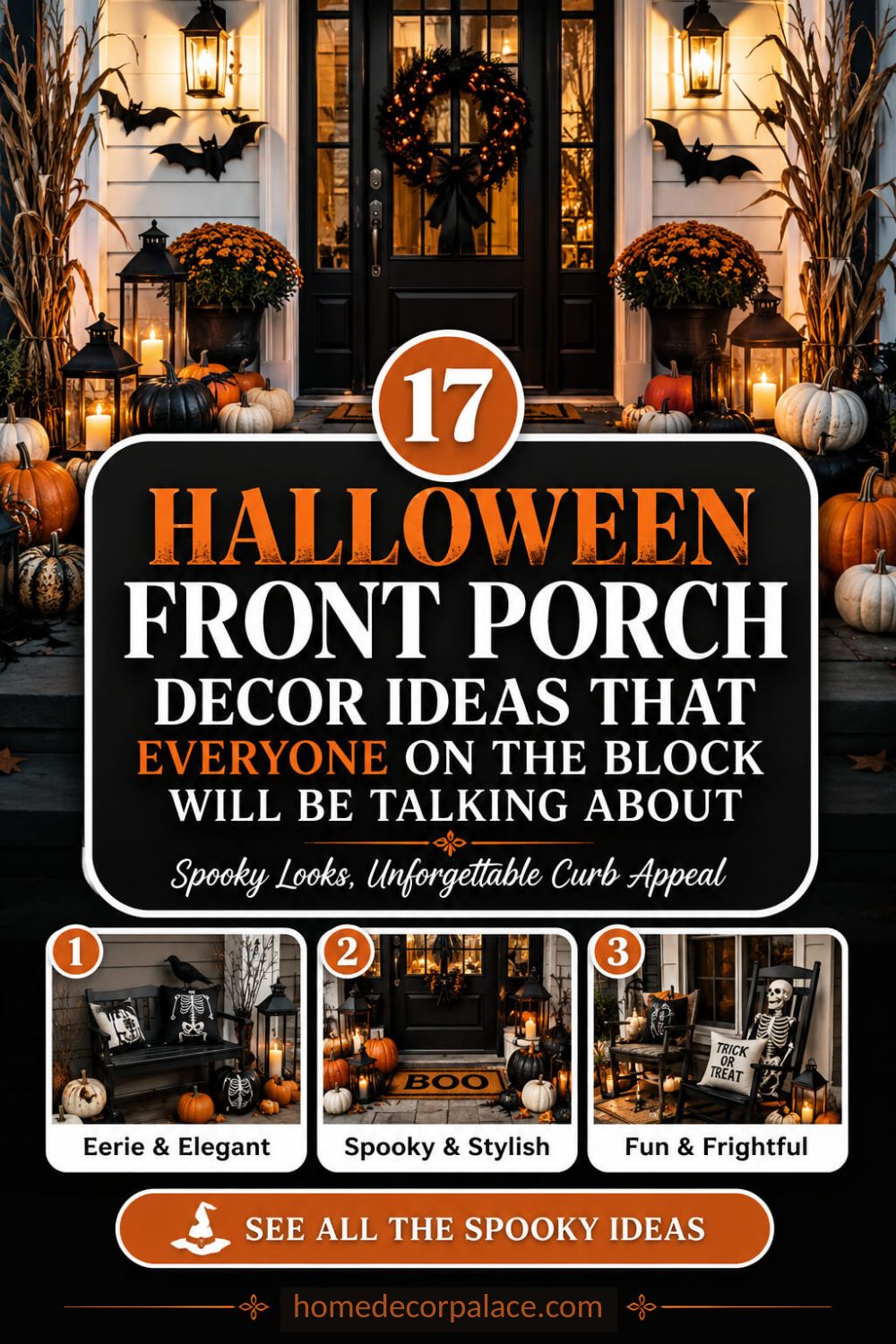 17 Halloween Front Porch Decor Ideas That Everyone on the Block Will Be Talking About