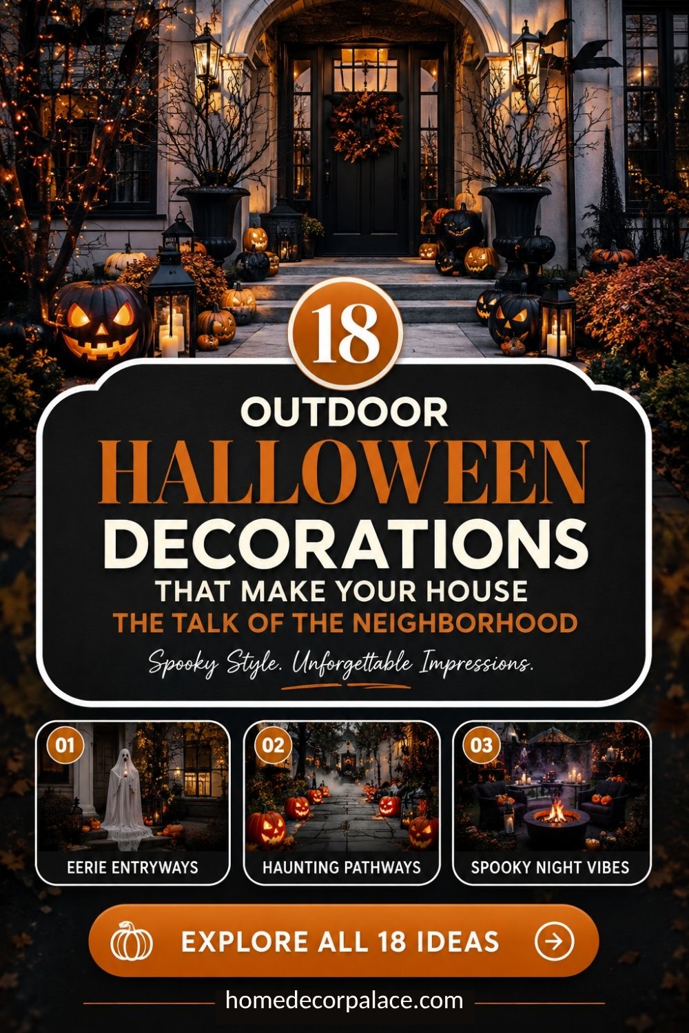 18 Outdoor Halloween Decorations That Make Your House The Talk Of The Neighborhood