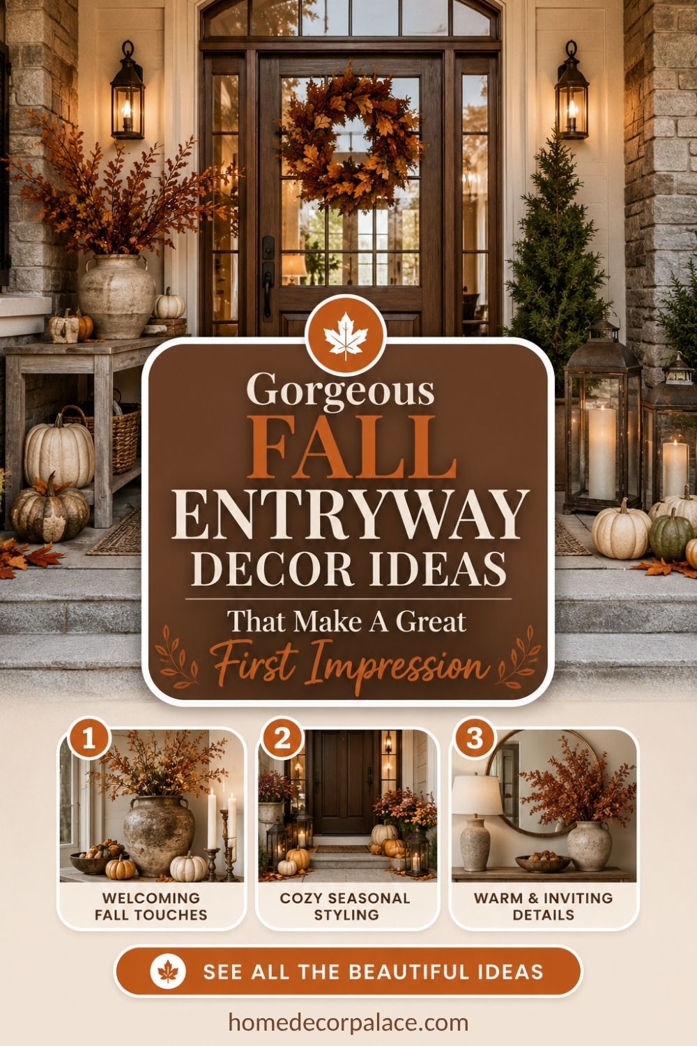 Gorgeous Fall Entryway Decor Ideas That Make A Great First Impression