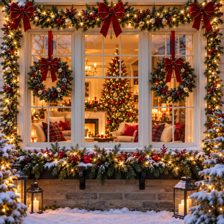 14 Christmas Window Decorating Ideas That Look Beautiful From Inside and Outside Cover Image