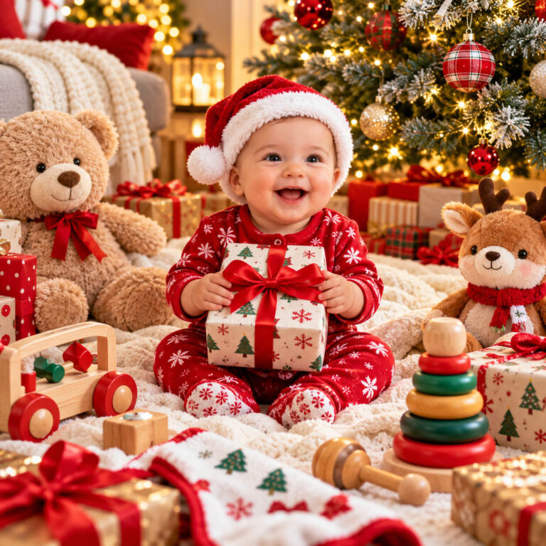 15 Christmas Gifts for Babies That Make Their First Holiday Extra Special Cover Image