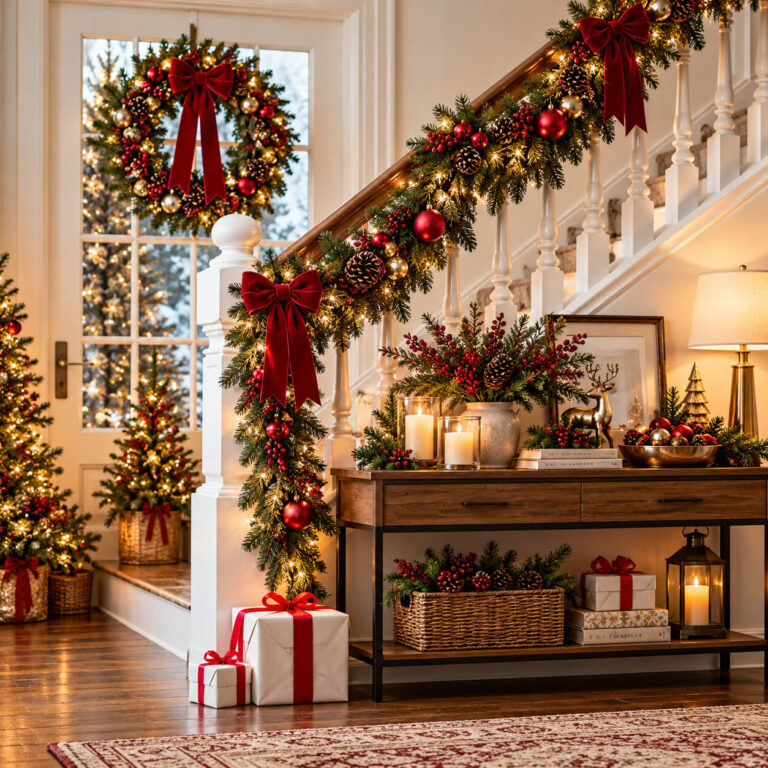 17 Christmas Entryway Decor Ideas That Make a Beautiful First Impression Cover Image
