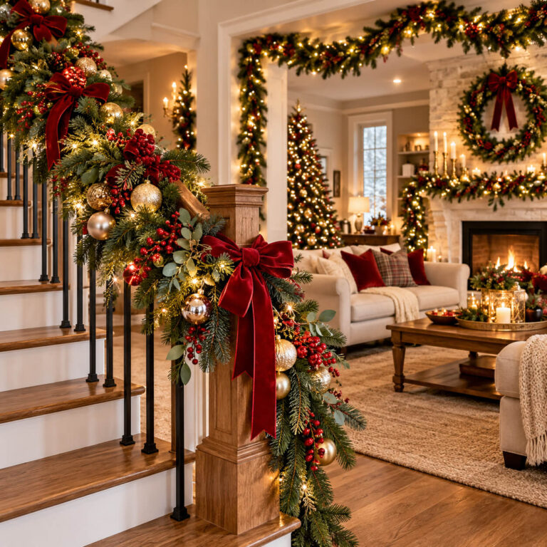 17 Christmas Garland Decorating Ideas That Make Your Home Look Professionally Styled Cover Image