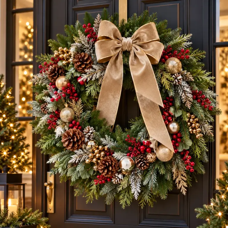 17 Elegant Christmas Wreath Inspirations That Look Far More Expensive Than They Are Cover Image