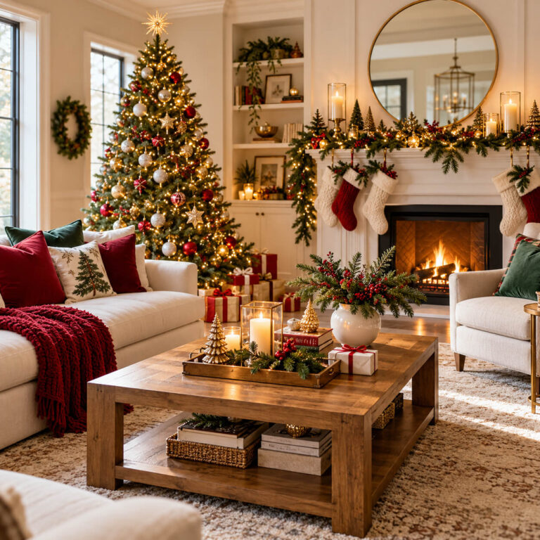 How to Decorate Your Home for Christmas Without Making It Feel Cluttered Cover Image